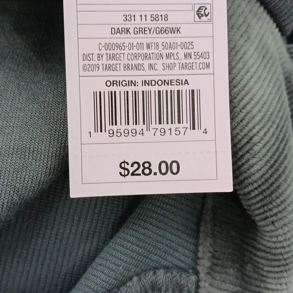 Wild Fable Velour Pullover Womens Quarter Zip Tunic Sweatshirt Gray - Picture 8 of 8